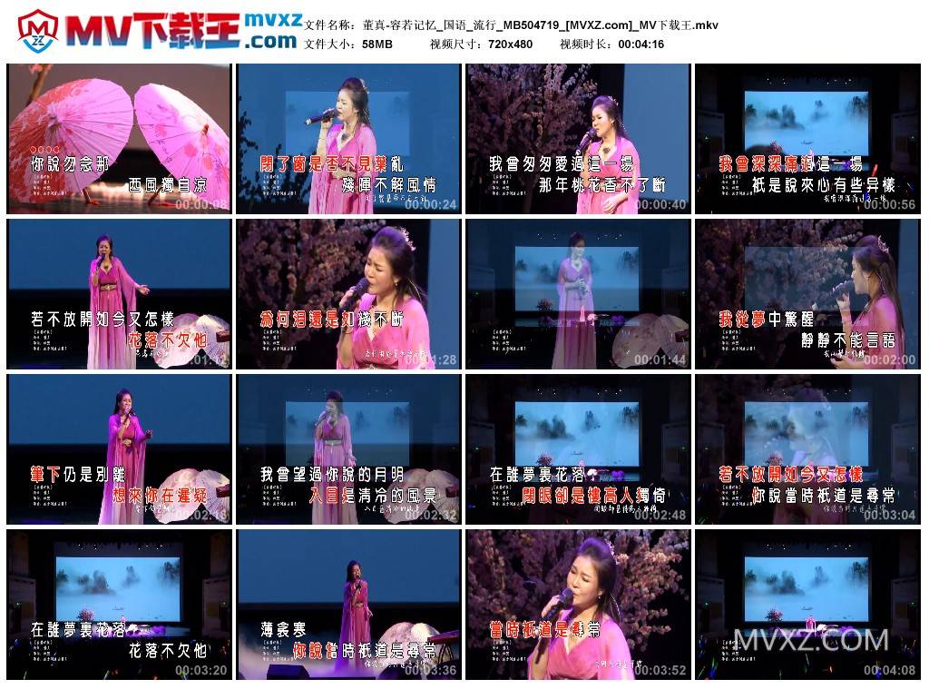 董真-容若记忆_国语_流行_MB504719